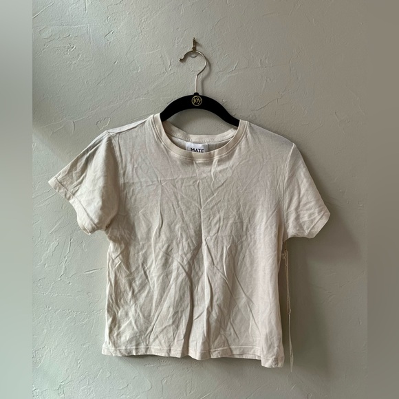 MATE THE LABEL ORGANIC COTTON SHRUNKEN TEE PEBBLE S - Picture 4 of 5